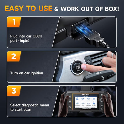 2026 FOXWELL NT624 Elite OBD2 Scanner, All-System 8 Resets Code Reader