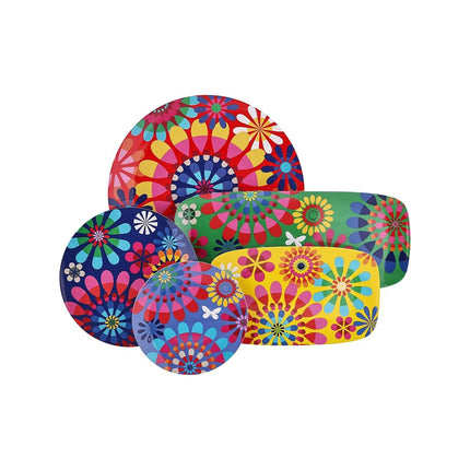 French Bull 15" Round Serving Platter - Melamine Platters and Serving Ware - Plate, Dish, Serving, Collection - Ring (Model: 72150)
