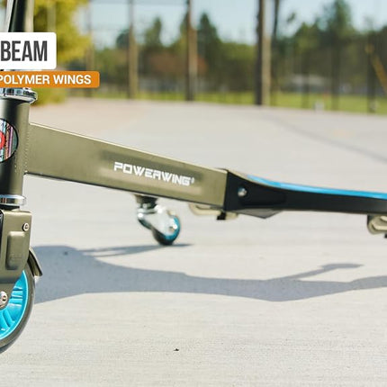 Razor PowerWing Caster Scooter for Kids Ages 6+ - Dual Inclined Casters for Drifting and Spinning, for Riders up to 143 lbs