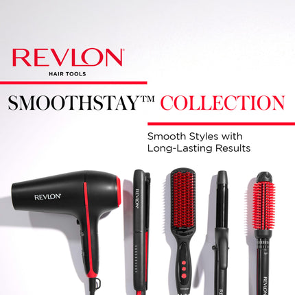 REVLON SmoothStay Coconut Oil Infused Hair Curling Iron - Barrel Curling Iron 1 ½ Inch for Loose Curls, Shinier, Visibly Smoother Hair (1 ½ in)