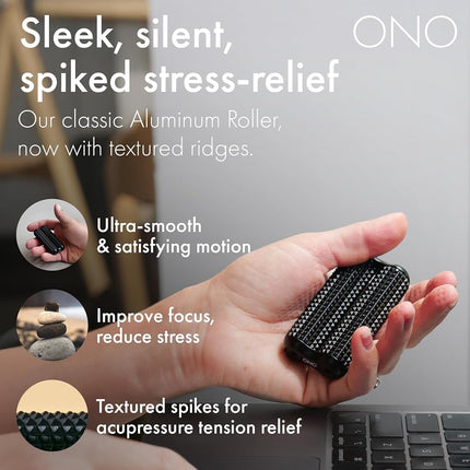 ONO Roller - Handheld Fidget Toy for Adults | Help Relieve Stress, Anxiety, Tension | Promotes Focus, Clarity | Compact, Portable Design (Acupressure, Junior Size)