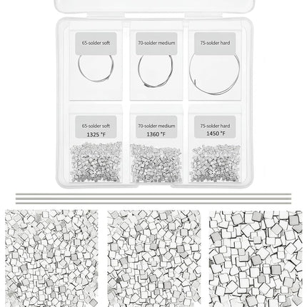 Sadnyy 330 Pcs 3 Grams Silver Jewelry Solder Chip 