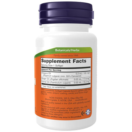 NOW Oregano Oil,90 Softgels