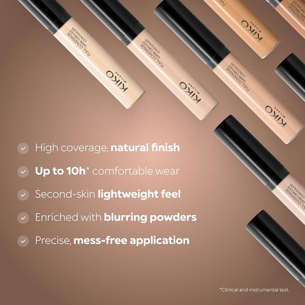 KIKO Milano Full Coverage Dark Circles Concealer 02 | Liquid Concealer for the Eye Area and Face with High Coverage