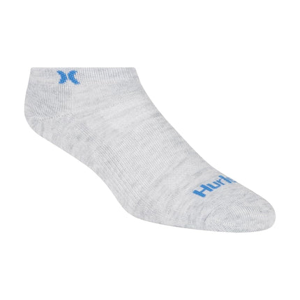 Hurley Women's 8 Pack Sport Ultra Soft Low Cut Socks, Cool Heather Grey/Rose/Seaside, 8-10 UK