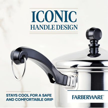 Farberware Classic Stainless Steel 1-Quart Covered Saucepan
