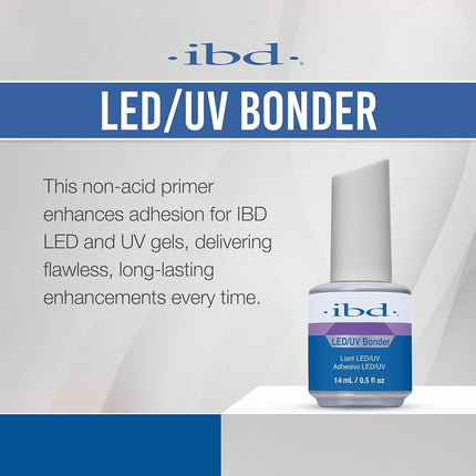 IBD LED/UV Bonder, 14 ml - MADE IN USA - Acid-free primer for natural nails - Maximum adhesion - Nail primer for gel and acrylic nails