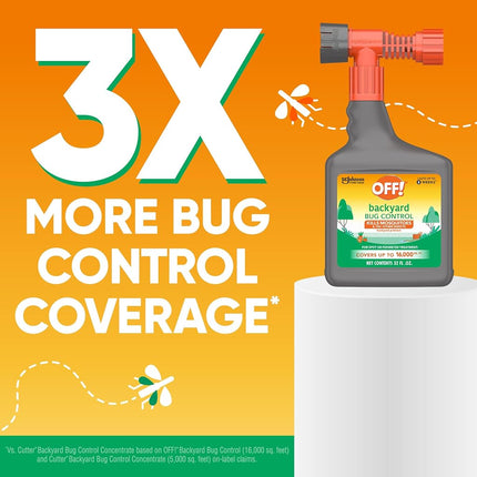 OFF! Bug Control Backyard Pretreat Perimeter Treatmeant, 32 Fluid Ounces