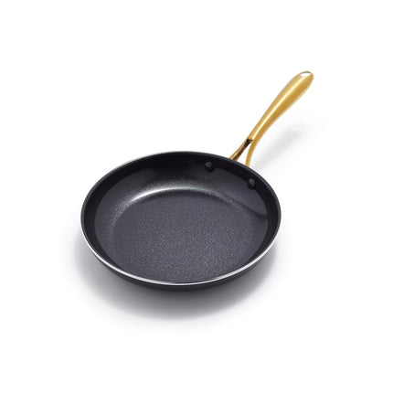 GreenPan Swift Cookware 10" Frying Pan Skillet, Healthy Ceramic Nonstick Coating, Heavy-Gauge Aluminum, Gold-Tone Stainless Steel Handle, PFAS-Free, Dishwasher & Oven Safe, Black