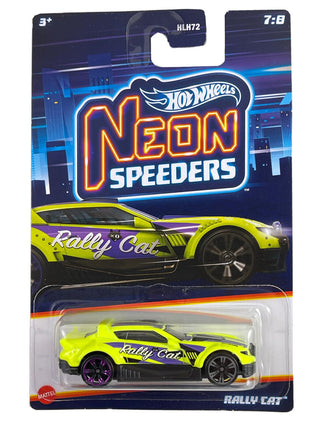 Hot Wheels Neon Speeders 1:64 Diecast (Rally CAT 7