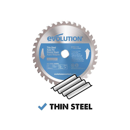 Evolution Power Tools 180BLADETS Thin Steel Cutting Blade, 7-Inch x 68-Tooth