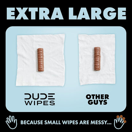 DUDE Wipes Medicated Flushable Wipes, Fragrance Free Wet Wipes with Witch Hazel, Vitamin E & Aloe, 48 Count (Pack of 3)