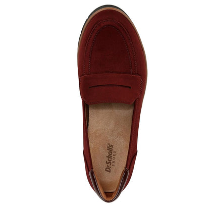 Dr. Scholl's Shoes Women's Nice Day Loafer, Cali Wine Microfiber, 8 UK