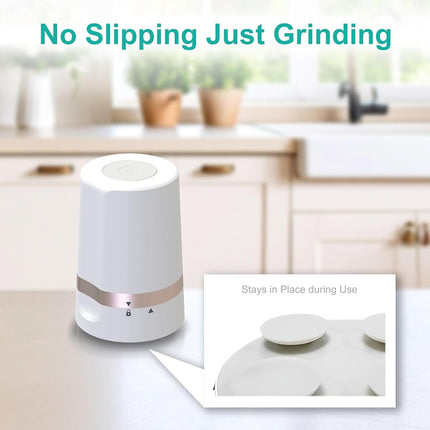 Fullicon Cordless Electric Pill Crusher, One-Touch Fine Powder, Rose Gold