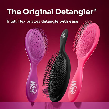 Wet Brush Original Detangler Hair Brush, Pink Frost - Ultra-Soft IntelliFlex Bristles - Detangling Brush Glides Through Tangles For All Hair Types (Wet Dry & Damaged Hair) - Women & Men