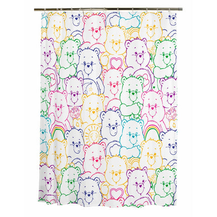 Franco Care Bears Premium PEVA Shower Curtain Ligh