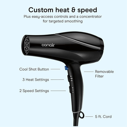Conair 1875 Watt Shine & Style Hair Dryer