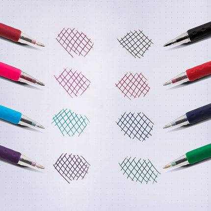 Pentel RSVP medium point pens - ballpoint - 1.0mm - 12 Pack Of 6 Blue And 6 Black Ink Pens