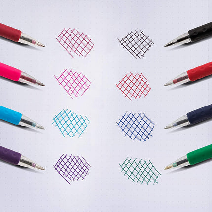 Pentel RSVP medium point pens - ballpoint - 1.0mm - 12 Pack Of 6 Blue And 6 Black Ink Pens