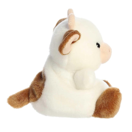Aurora Adorable Palm Pals Caroline Brown Cow Stuffed Animal - Pocket-Sized Play - Collectable Fun - 5 Inches