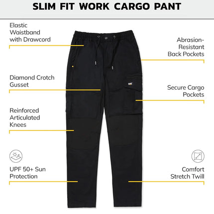 Caterpillar Mens Dynamic Trousers (34 R) (Black)