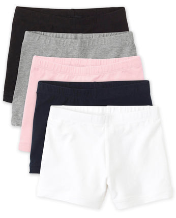The Children's Place Girls' Cartwheel Shorts, Blac