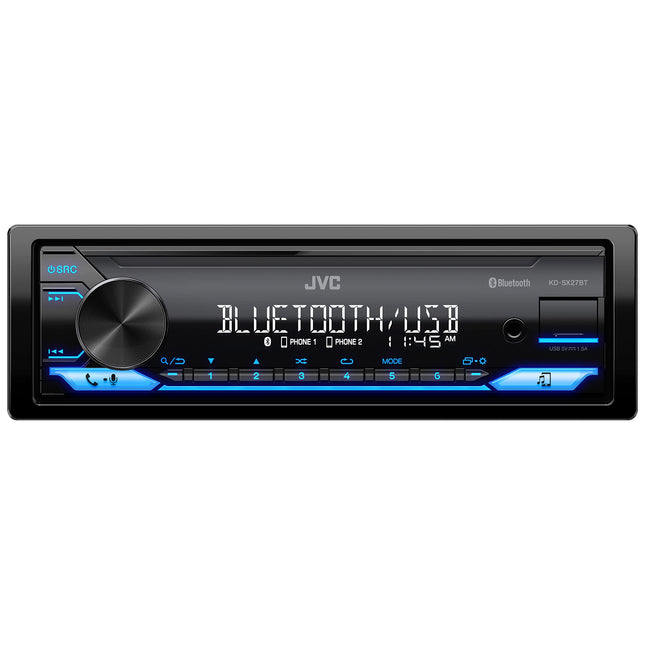 JVC KD-SX27BT Car Stereo with Bluetooth, 100W Digi