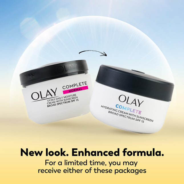 Face Moisturizer by Olay Complete All Day UV Moisture Cream, SPF 15, Normal Skin, 2 Ounce (Pack of 3)