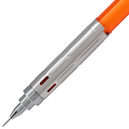 Pentel Arts GraphGear 300 Mechanical Pencil, (0.3mm) Extra-fine line, Orange Barrel, w/small block eraser + 1 lead tube