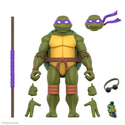 Super7 ULTIMATES! Teenage Mutant Ninja Turtles Donatello - 7" TMNT Action Figure with Accessories Classic Cartoon Collectibles and Retro Toys