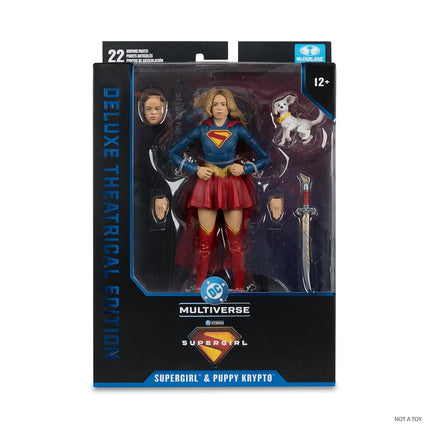 McFarlane DC Multiverse Supergirl and Baby Krypto (Supergirl Movie) 7in Action Figure (Deluxe Theatrical Edition) Toys