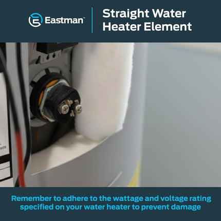Eastman 60124N High Watt Density 120 Volt Water Heater Element, 9 inch Minimum, Steel