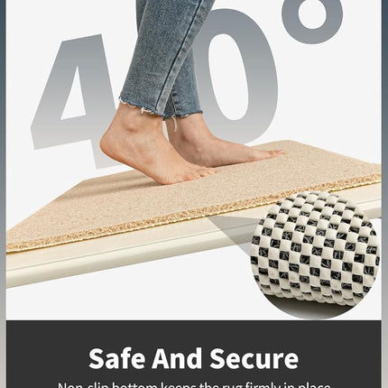 Non-Slip Bathtub Mat, 17x 30 Inch, Shower Mats for Bath Tub, PVC Loofah Bathroom Mats for Wet Areas, Quick Drying