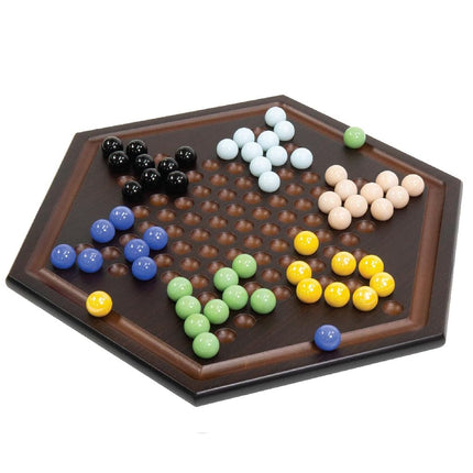 Craftsman Deluxe Chinese Checkers Set - 6 Player Game, Age 12+