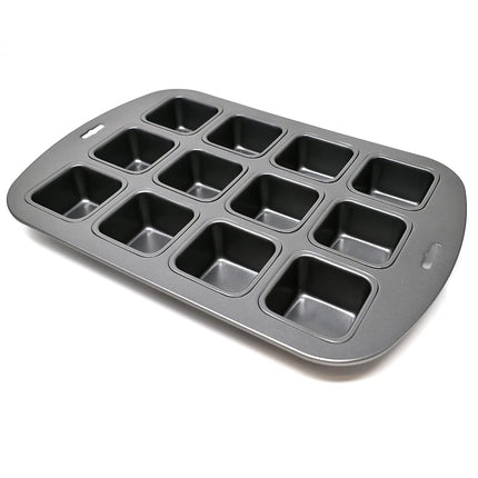 Norpro 3998 Nonstick 12-Cavity Linking Brownie Muffin Cupcake Cake Pan, Squares