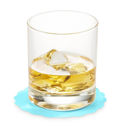 Disposable Mint Blue Paper Coasters for Drinks, 3.5 Inch Round Coasters for Bar, Cocktail, Beverage, Wine Or Event, 500 Pack Bulk