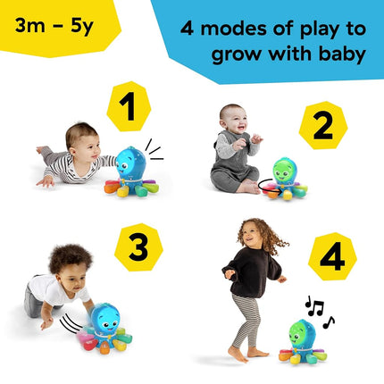 Jouet d'éveil à ramper et poursuivre Baby Einstein Ocean Explorers Go Opus Go avec musique, lumières et contenu éducatif pour les 3 mois à 5 ans