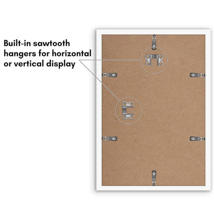 Americanflat 8x12 Picture Frame Set of 5 in White - Picture Frames Collage Wall Decor with Plexiglass Cover and Hanging Hardware - Gallery Wall Frame Set for Horizontal or Vertical Display