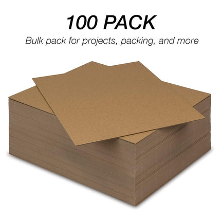 Samsill Chipboard Sheets 8.5 x 11 Inches, 100 Pack, Acid Free, 0.057� Heavy Weight, Brown, Create Three-Dimensional Embellishments for Cards, Mixed Media, Crafts, Fabric Organizer