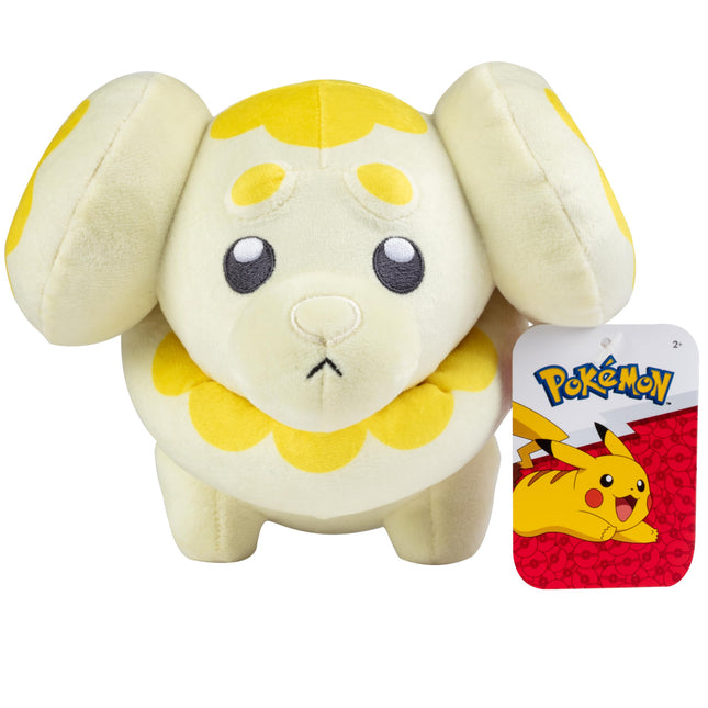 Pokémon Official Licensed Fidough Plush 8" - Scarlet & Violet Figure - Authentic Soft Fairy Dog Plush Toy - Christmas Gift for Kids, Boys, Girls - 2+