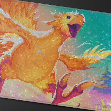 Final Fantasy x Universes Beyond Traveling Chocobo (Golden) Holofoil Playmat for Magic: The Gathering