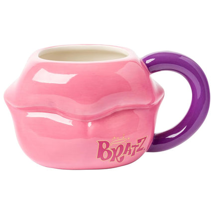 Silver Buffalo Bratz Lips Ceramic 3D Sculpted Mug, 20 Ounces