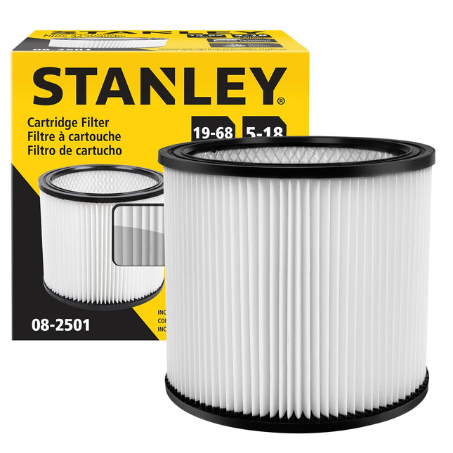 Stanley 08-2501 High Efficiency Shop Vac Filters, 