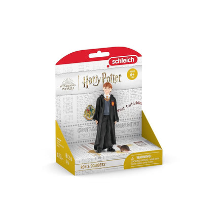 Schleich Wizarding World 42634 Collectible Ron & Scabbers for Ages 3+