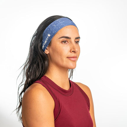Carhartt Men's Force Lightweight Cooling Headband, Bandana Print-Bluestone/Malt, One Size