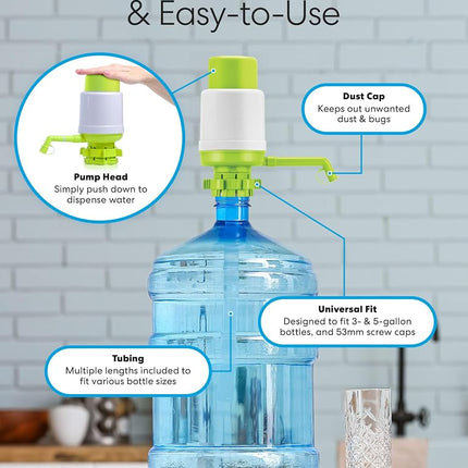 Brio Universal Manual Drinking Water Pump (Green)
