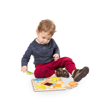 Melissa & Doug 1898 Rompecabezas Toca y Siente "Peek-a-Boo"