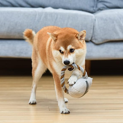 STAR WARS for Pets The Mandalorian Rope Ring With Plush Head Dog Toy | Chew and Tug of War Toy | Gifts for Fans of Star Wars