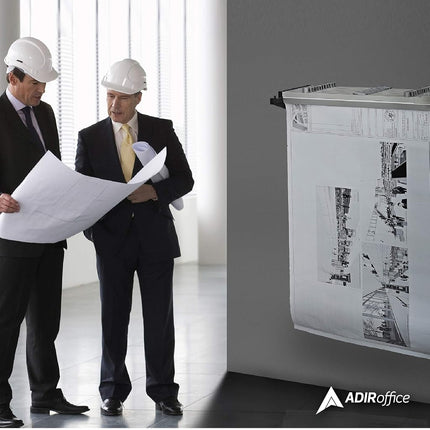 Adir Corp. Drop - Lift Wall Rack for Blueprints - Plans, Black (Without File Hanging Clamps)