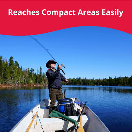 SeaSense Hand Bilge Pump - Self-Priming, Manual Bilge Pump for Water Removal on Small Boats, Kayaks, Canoes, Bilges or Any Place Water Collects - 36" x 36" Hose
